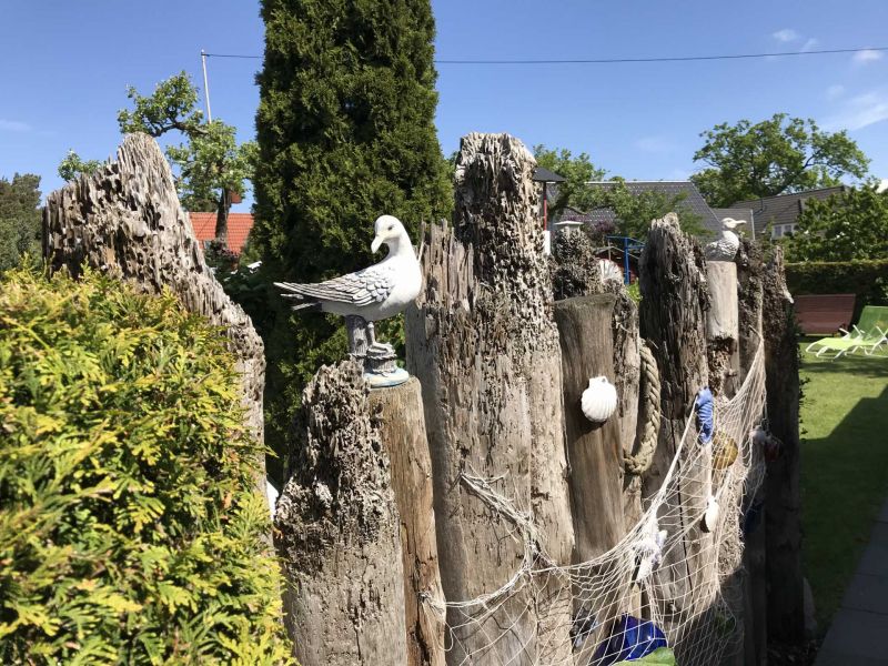 Unsere Liegewiese mit Ferienwohnungen in Wieck auf dem Darß